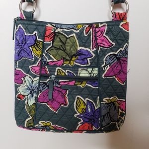 Vera Bradley Hipster Crossbody Bag Falling Flowers
